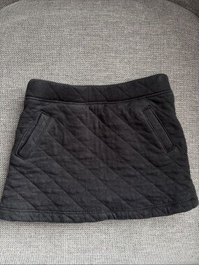 Janie and Jack Black Quilted Mini Skirt